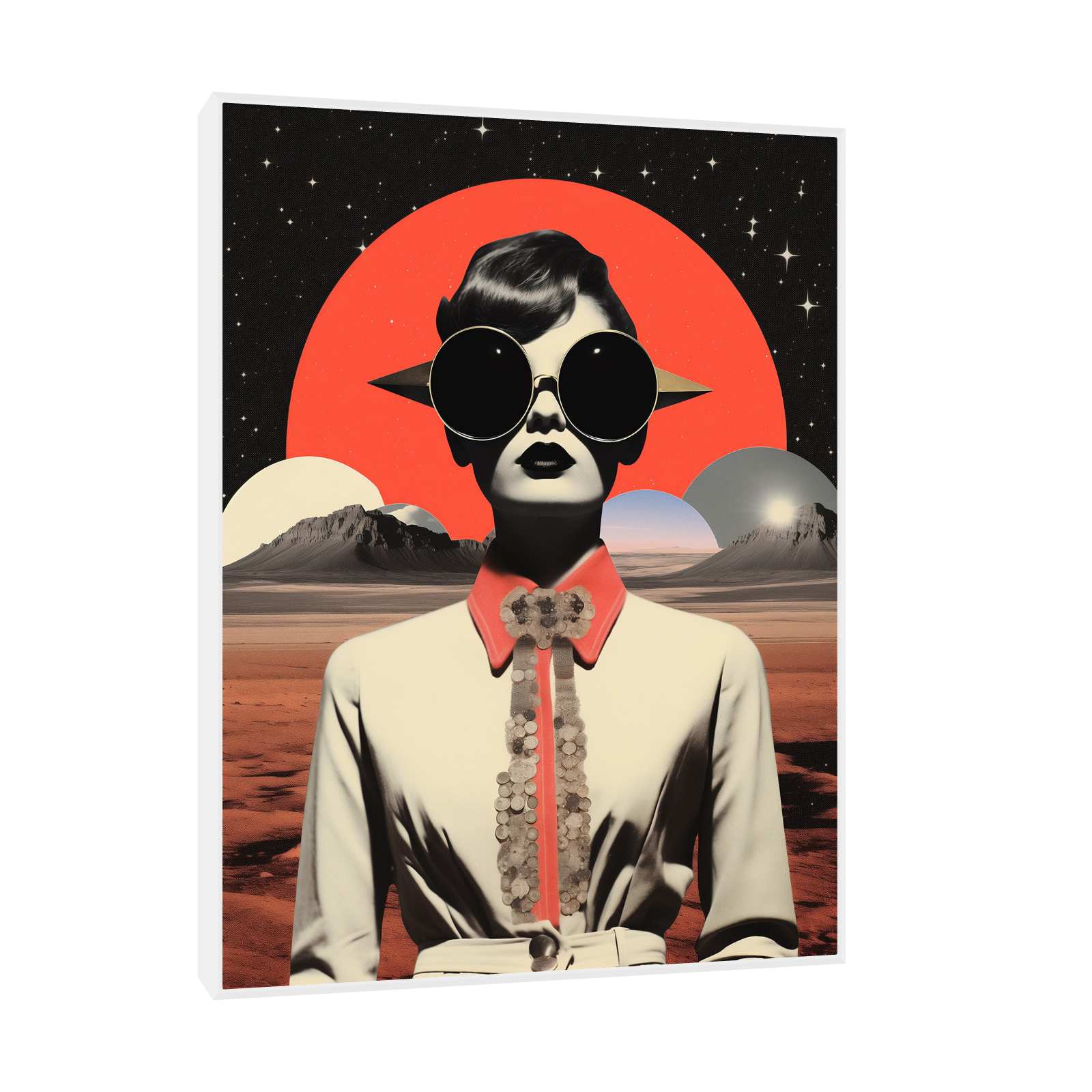 Umetnička slika ​Right at you na platnu - NS Canvas Shop