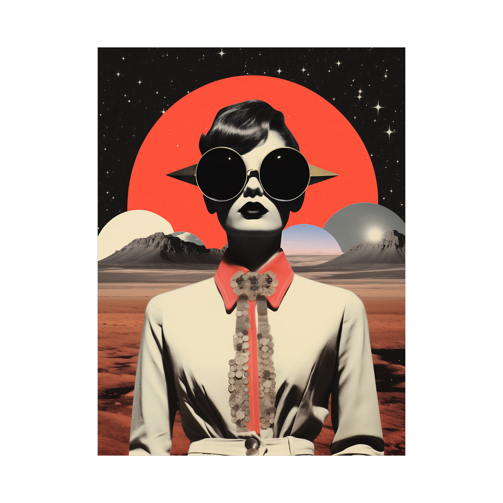 Umetnička slika ​Right at you na platnu - NS Canvas Shop
