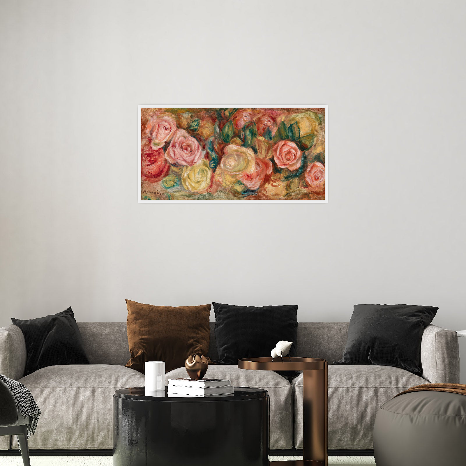 Umetnička slika ​Roses, Pierre-Auguste Renoir na platnu - NS Canvas Shop