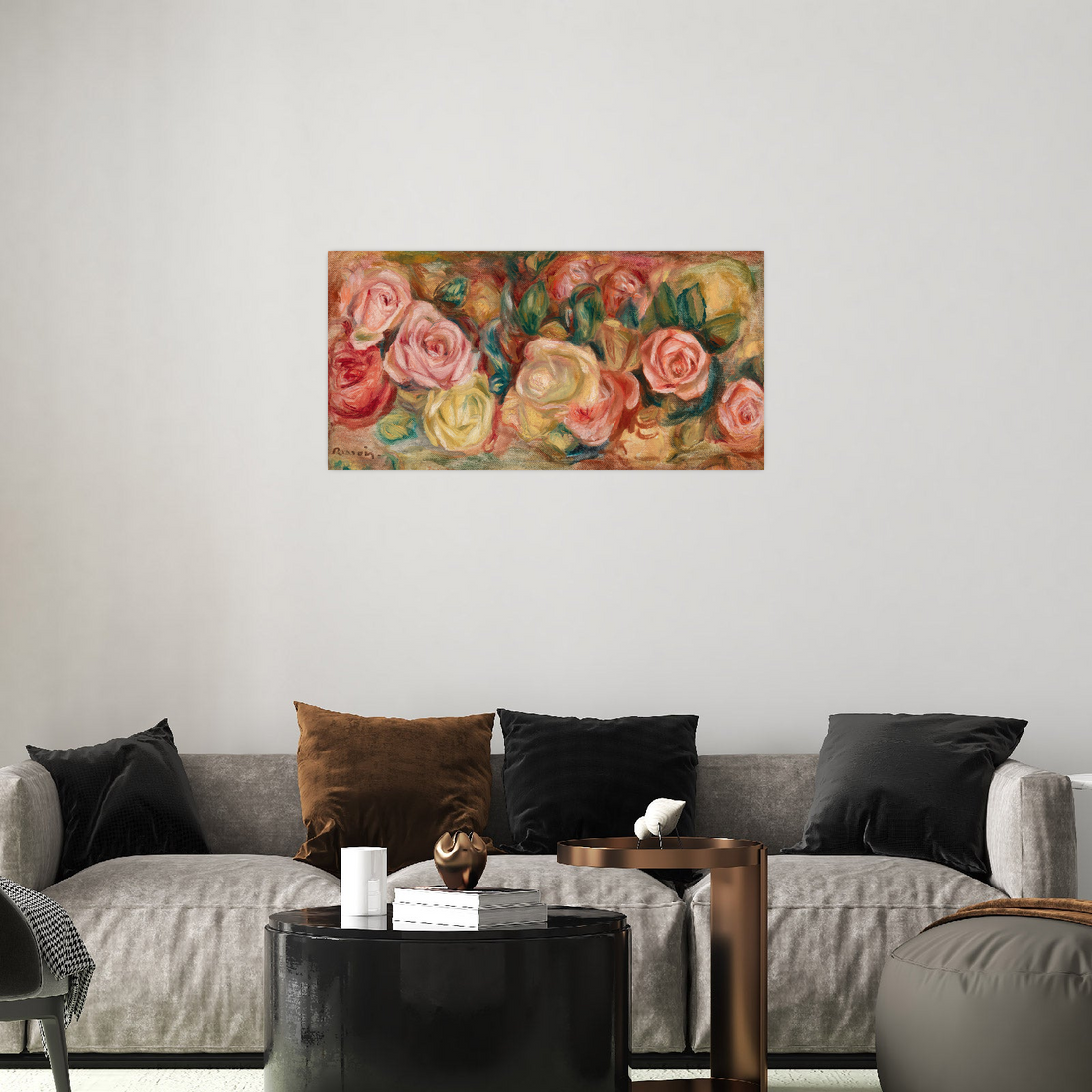 Umetnička slika ​Roses, Pierre-Auguste Renoir na platnu - NS Canvas Shop