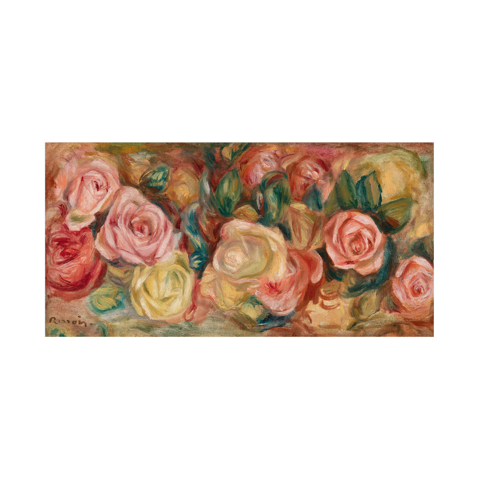 Umetnička slika ​Roses, Pierre-Auguste Renoir na platnu - NS Canvas Shop