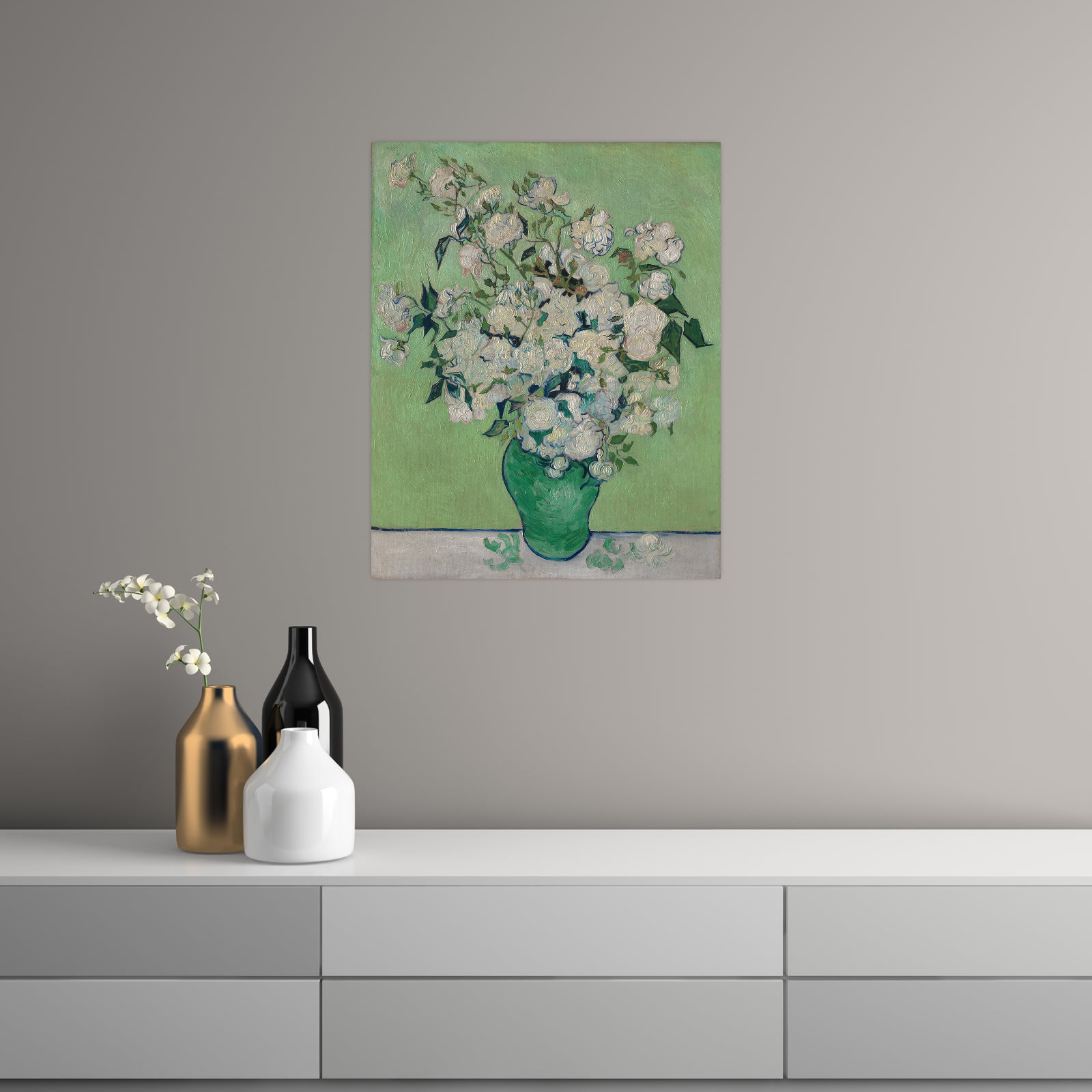 Umetnička slika ​Roses, Vincent van Gogh na platnu - NS Canvas Shop