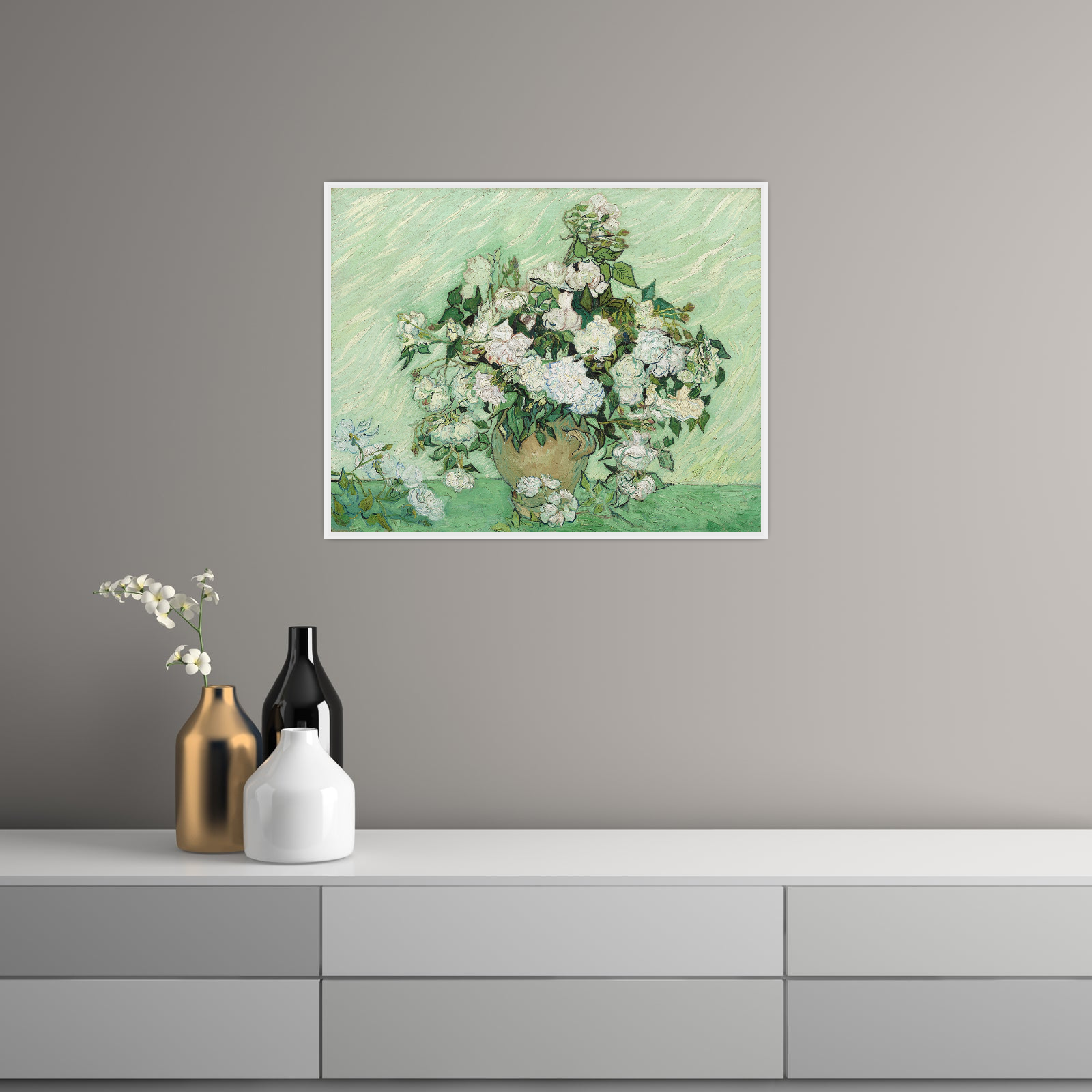 Umetnička slika ​Roses, Vincent van Gogh na platnu - NS Canvas Shop