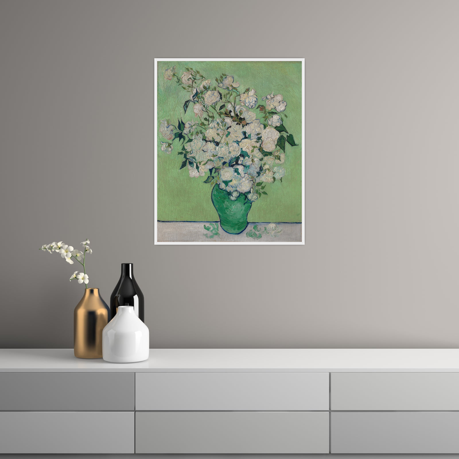 Umetnička slika ​Roses, Vincent van Gogh na platnu - NS Canvas Shop