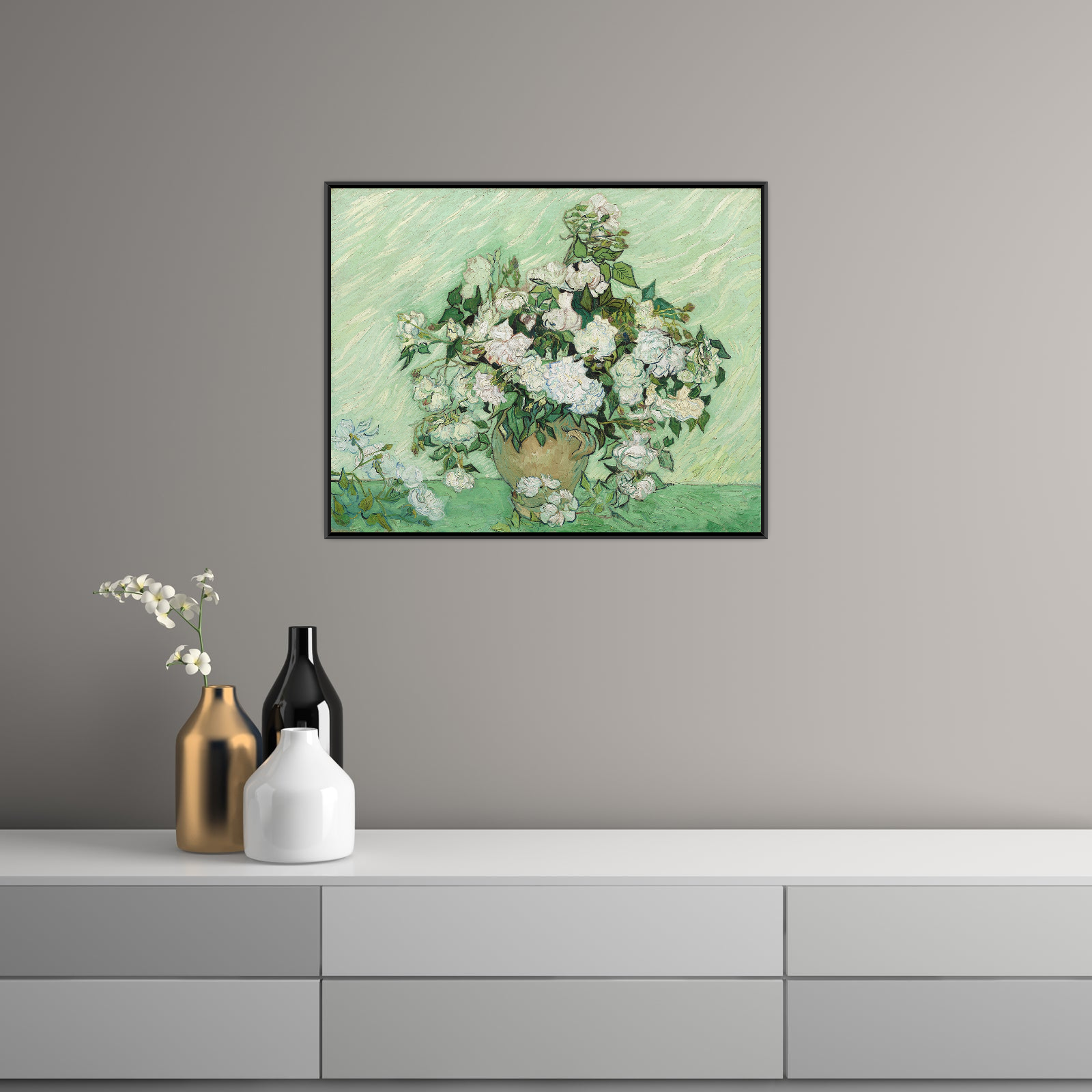 Umetnička slika ​Roses, Vincent van Gogh na platnu - NS Canvas Shop