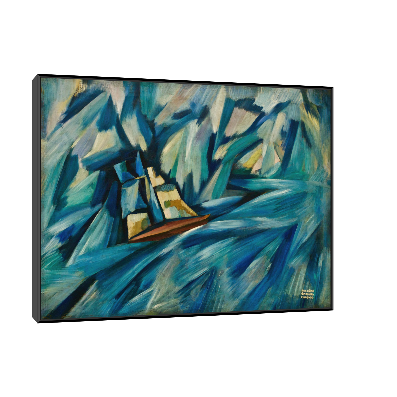 Umetnička slika ​Sail boat, Amadeo de Souza-Cardoso na platnu - NS Canvas Shop