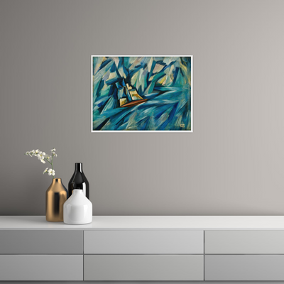 Umetnička slika ​Sail boat, Amadeo de Souza-Cardoso na platnu - NS Canvas Shop
