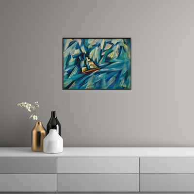 Umetnička slika ​Sail boat, Amadeo de Souza-Cardoso na platnu - NS Canvas Shop