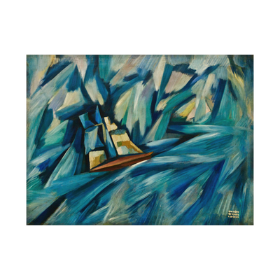 Umetnička slika ​Sail boat, Amadeo de Souza-Cardoso na platnu - NS Canvas Shop