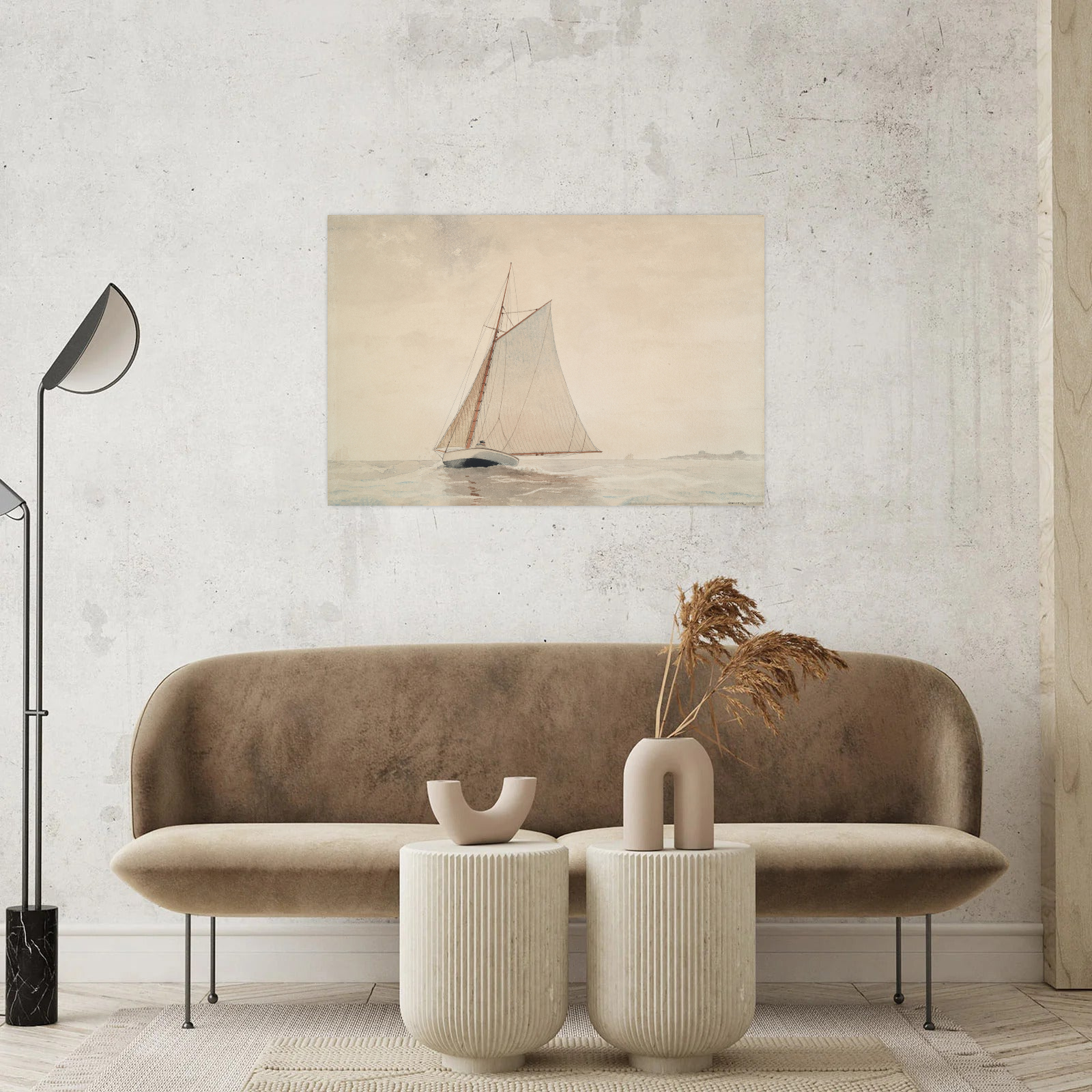 Umetnička slika ​Sailing off Gloucester, Winslow Homer na platnu - NS Canvas Shop