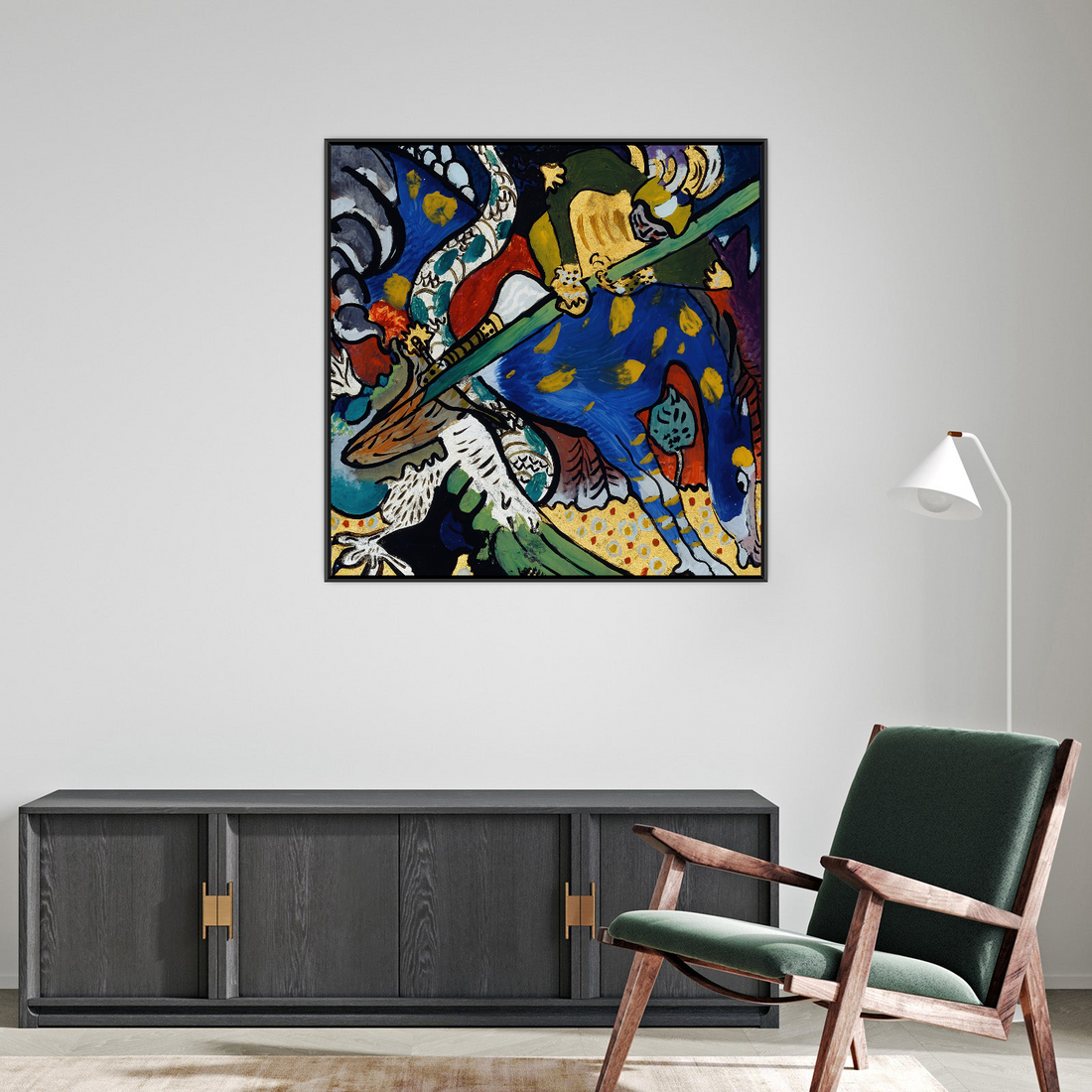 Umetnička slika ​Saint George I, Wassily Kandinsky na platnu - NS Canvas Shop