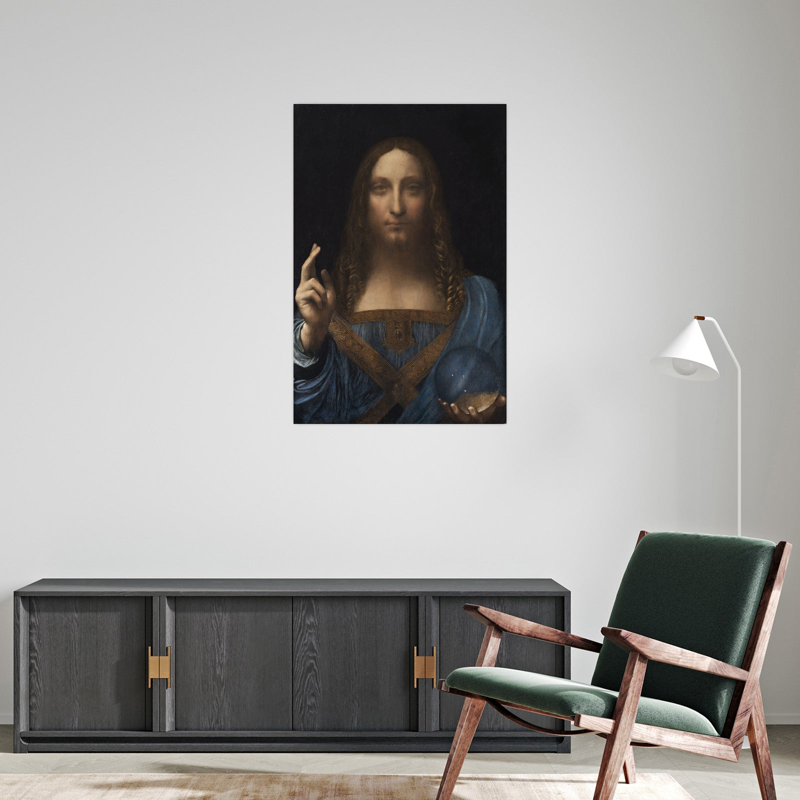 Umetnička slika ​Salvator Mundi, Leonardo da Vinci na platnu - NS Canvas Shop