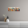 Umetnička slika ​Šareni grad na platnu - NS Canvas Shop
