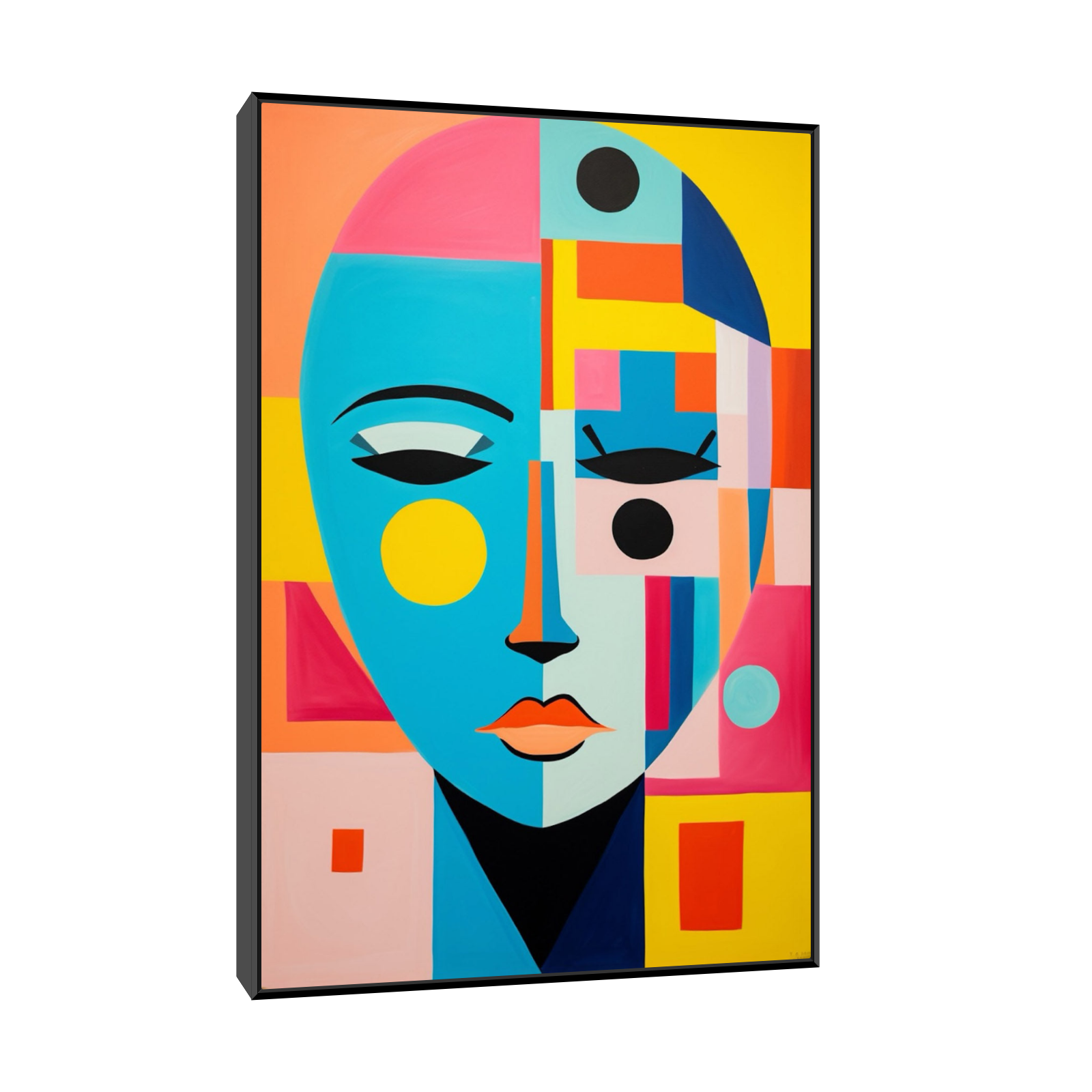 Umetnička slika ​Šareni portret na platnu - NS Canvas Shop