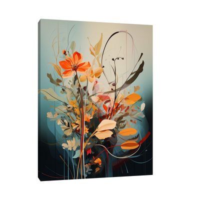 Umetnička slika ​Šareno cveće na platnu - NS Canvas Shop