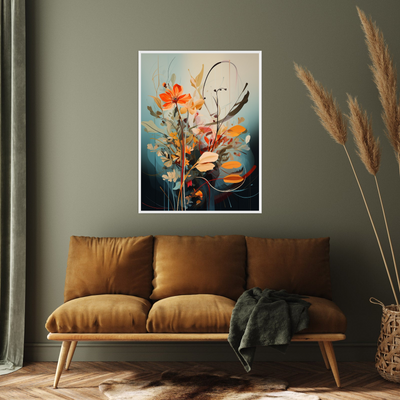 Umetnička slika ​Šareno cveće na platnu - NS Canvas Shop