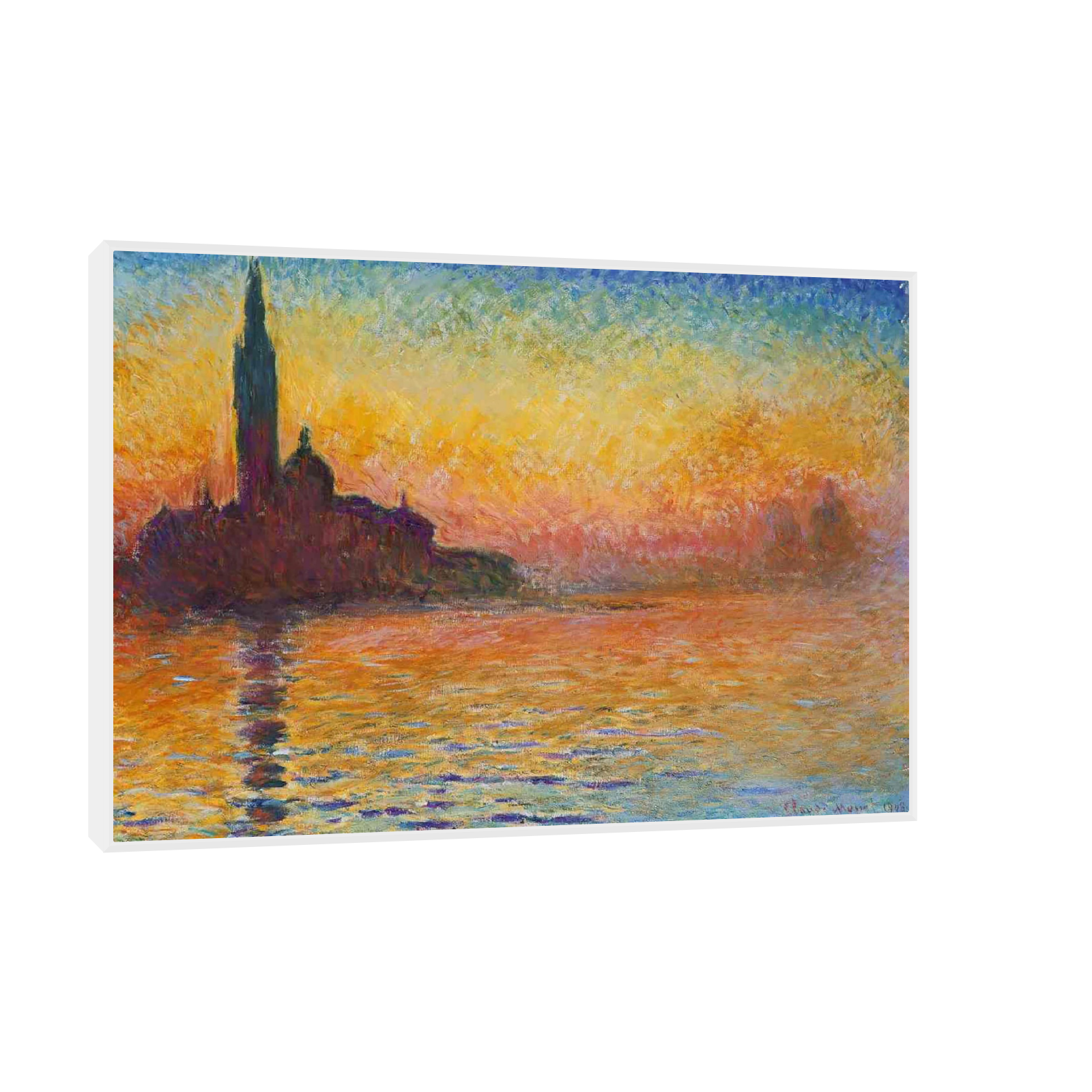 Sunset In Venice-Claude Monet
