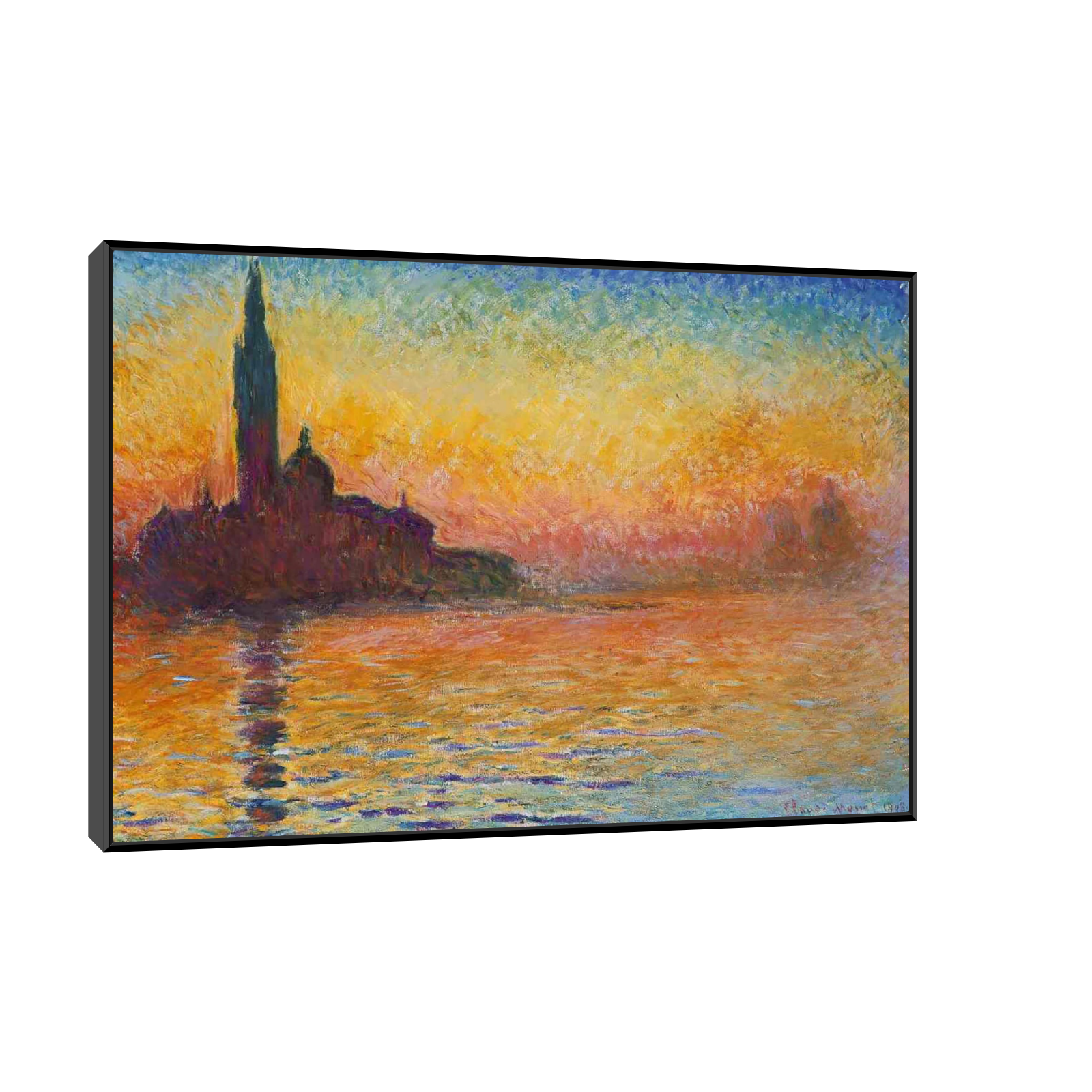 Sunset In Venice-Claude Monet