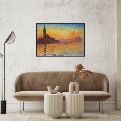 Sunset In Venice-Claude Monet
