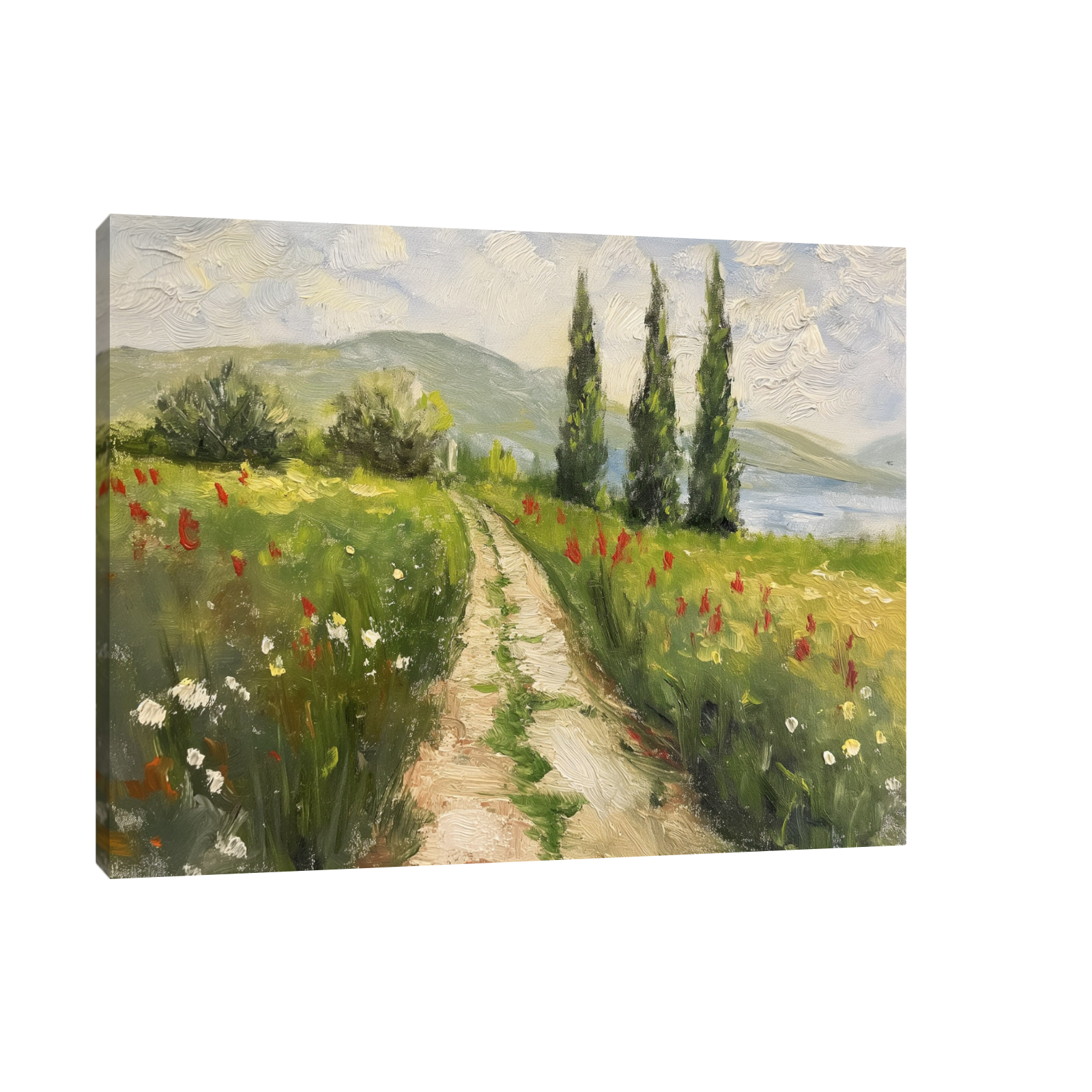 Umetnička slika ​Seoski put na platnu - NS Canvas Shop