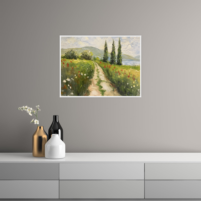Umetnička slika ​Seoski put na platnu - NS Canvas Shop