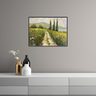 Umetnička slika ​Seoski put na platnu - NS Canvas Shop