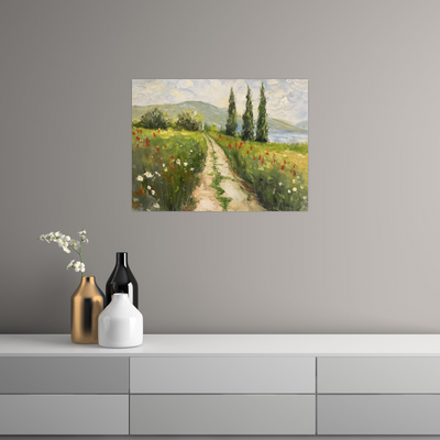 Umetnička slika ​Seoski put na platnu - NS Canvas Shop