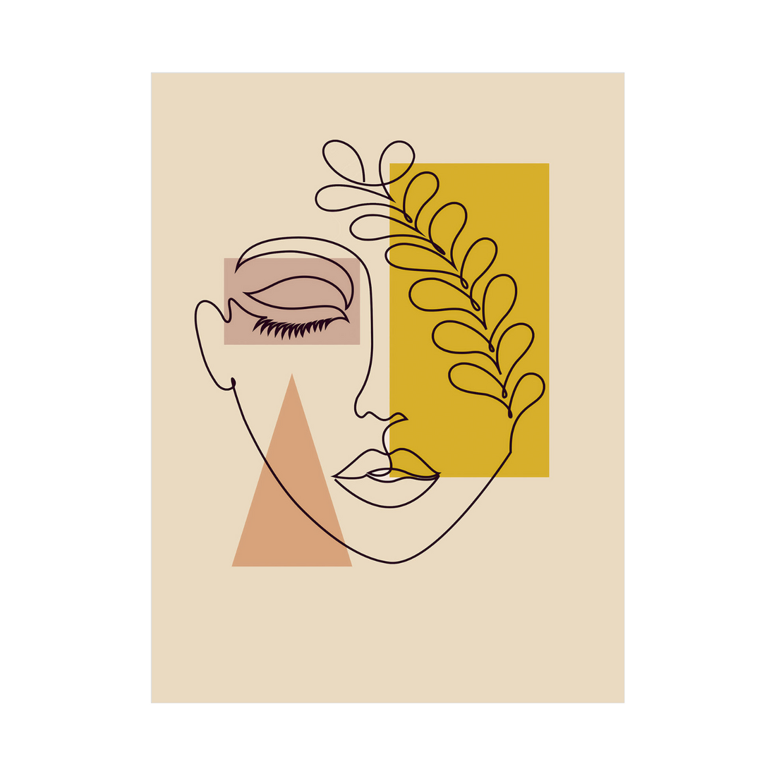 Umetnička slika ​Skriveni Lik na platnu - NS Canvas Shop