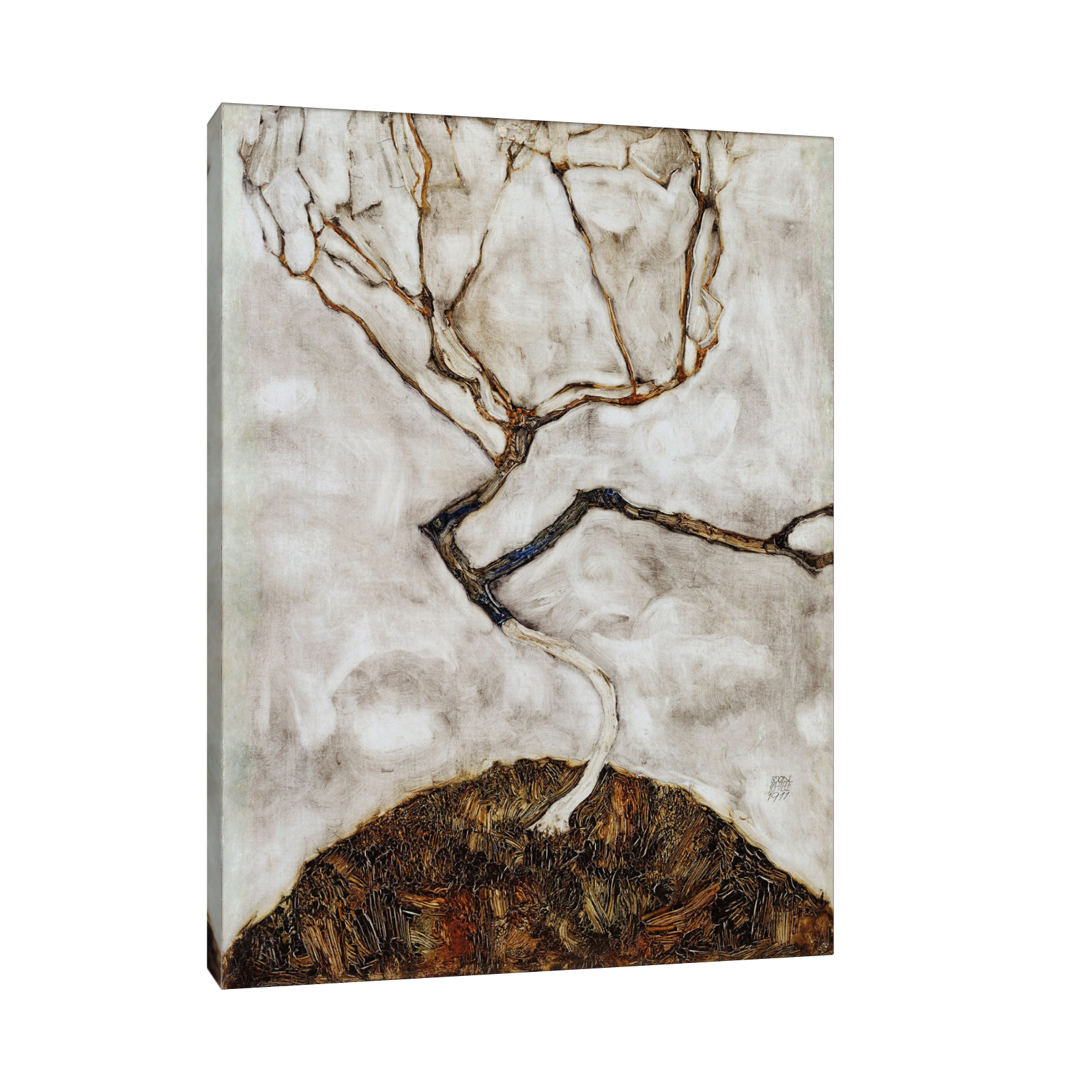 Umetnička slika ​Small Tree in Late Autumn, Egon Schiele na platnu - NS Canvas Shop