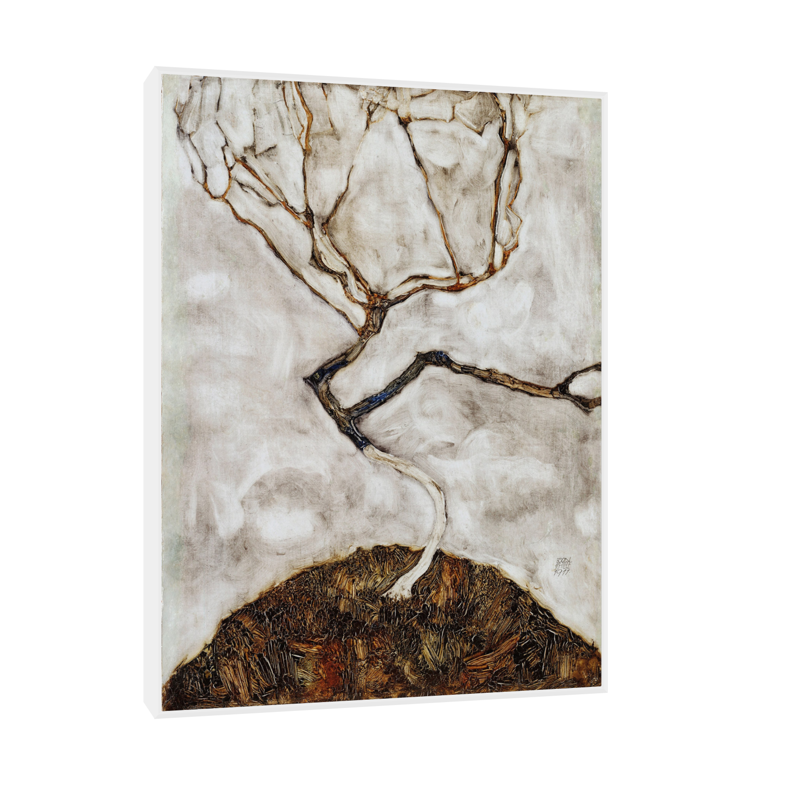 Umetnička slika ​Small Tree in Late Autumn, Egon Schiele na platnu - NS Canvas Shop