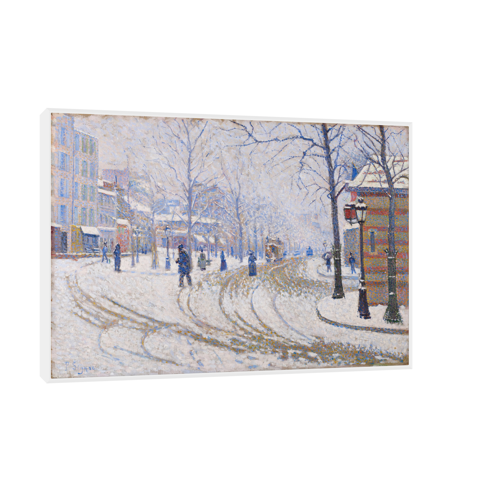 Umetnička slika ​Snow, Boulevard de Clichy, Paris, Paul Signac na platnu - NS Canvas Shop