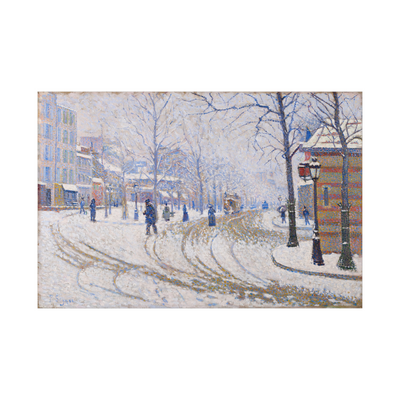 Umetnička slika ​Snow, Boulevard de Clichy, Paris, Paul Signac na platnu - NS Canvas Shop