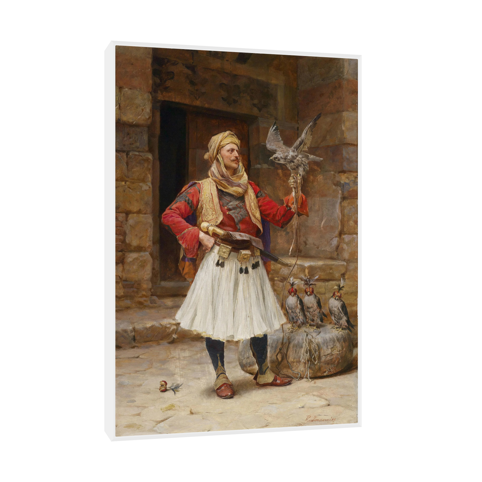 Umetnička slika ​Sokolar, Paja Jovanović na platnu - NS Canvas Shop