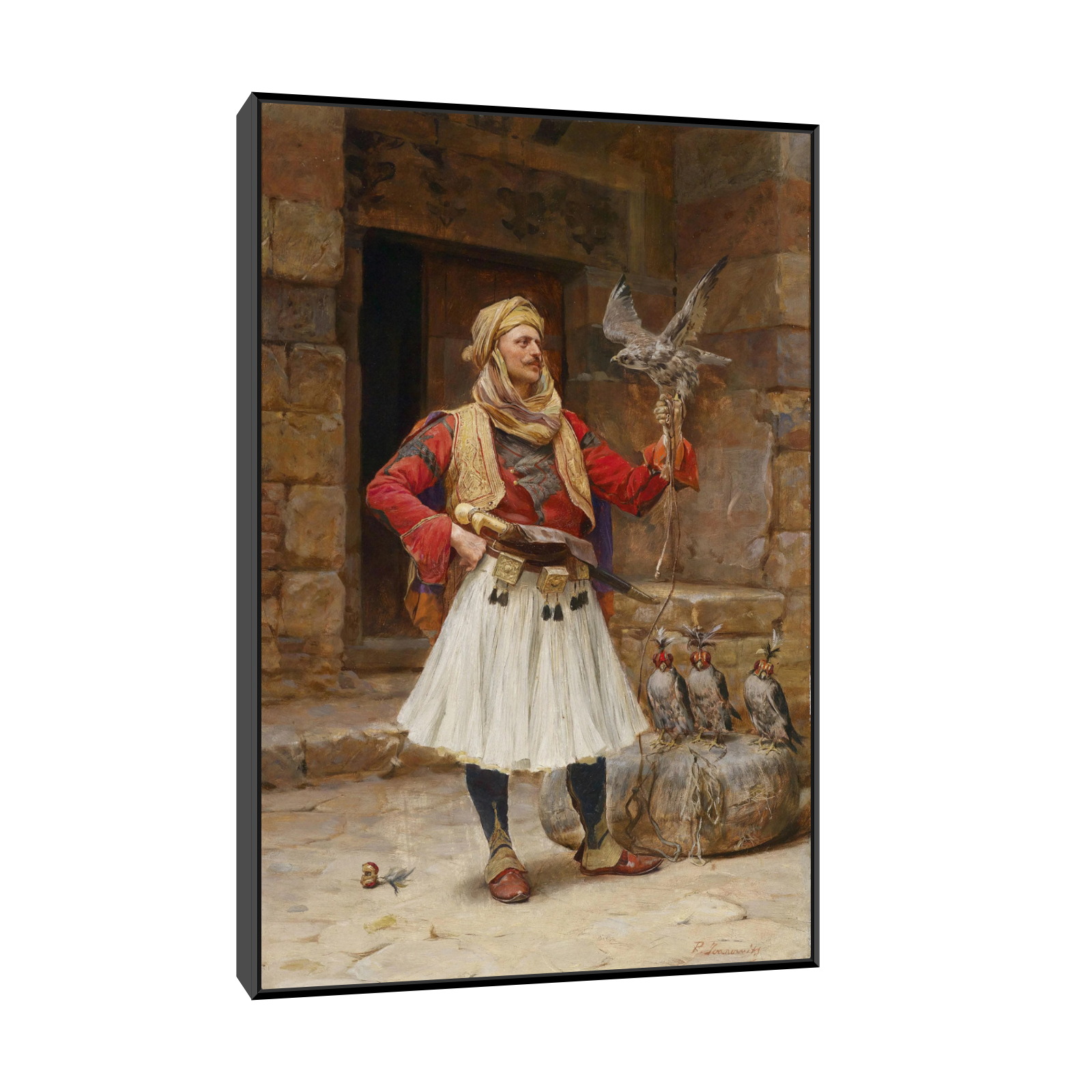Umetnička slika ​Sokolar, Paja Jovanović na platnu - NS Canvas Shop