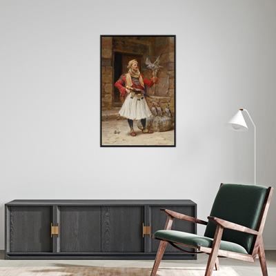 Umetnička slika ​Sokolar, Paja Jovanović na platnu - NS Canvas Shop