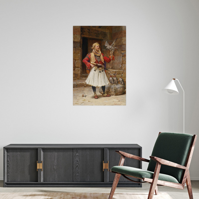 Umetnička slika ​Sokolar, Paja Jovanović na platnu - NS Canvas Shop