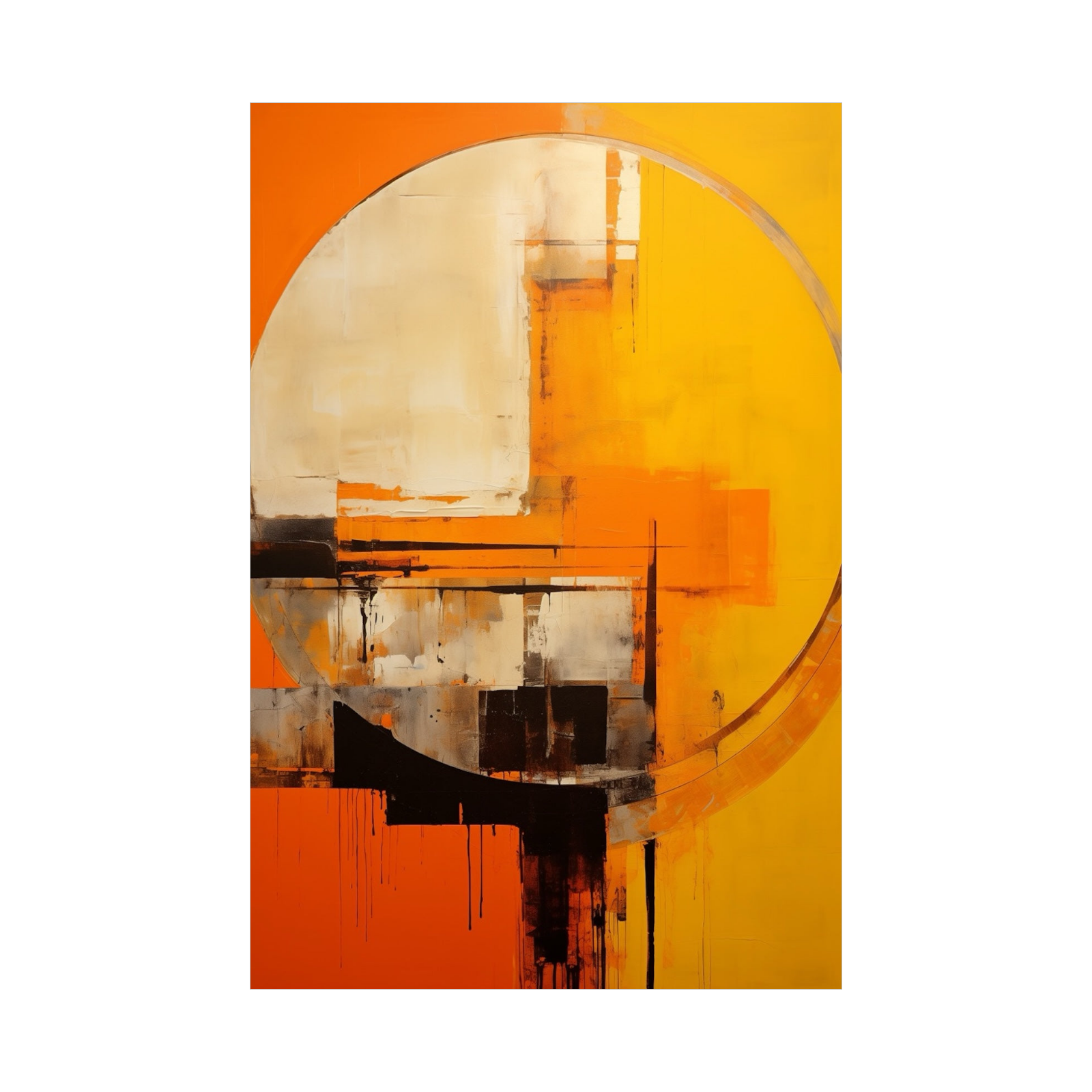 Umetnička slika ​Spokojstvo u haosu 2 na platnu - NS Canvas Shop