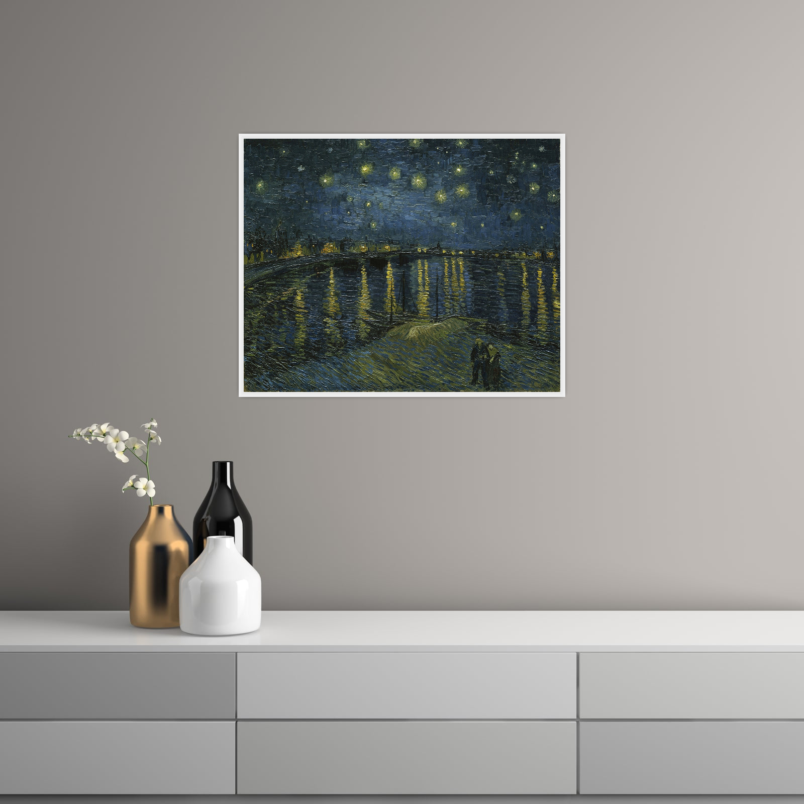 Umetnička slika ​Starry Night, Vincent van Gogh na platnu - NS Canvas Shop