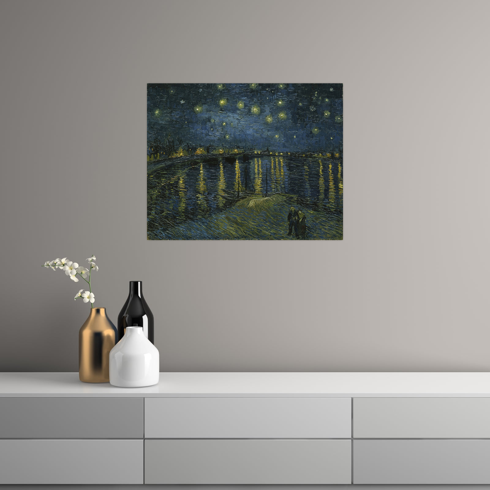 Umetnička slika ​Starry Night, Vincent van Gogh na platnu - NS Canvas Shop