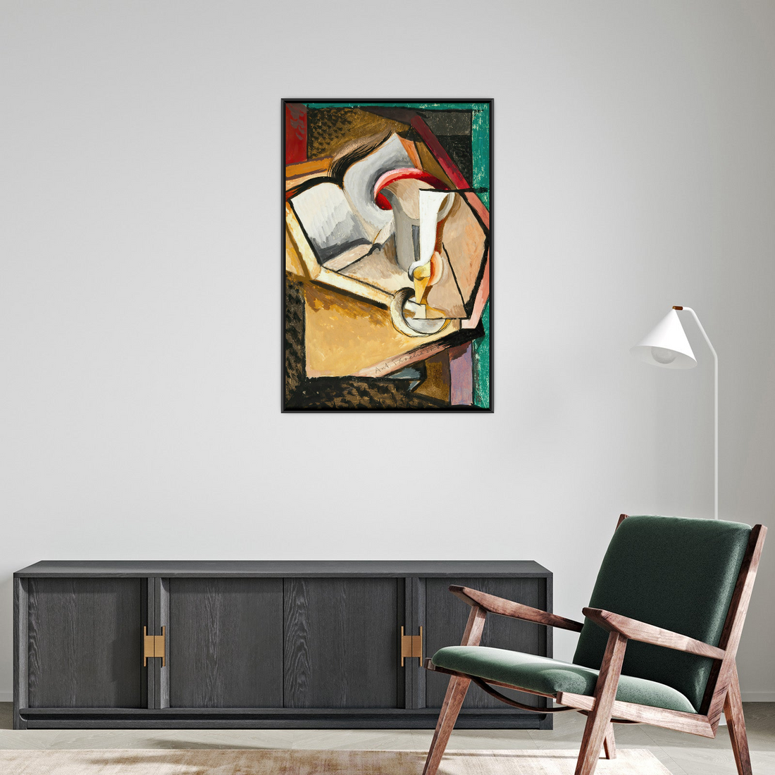 Umetnička slika ​Still life with cup and book, Antonin Procházka na platnu - NS Canvas Shop