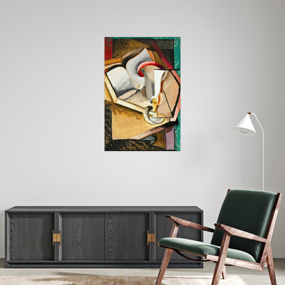 Umetnička slika ​Still life with cup and book, Antonin Procházka na platnu - NS Canvas Shop