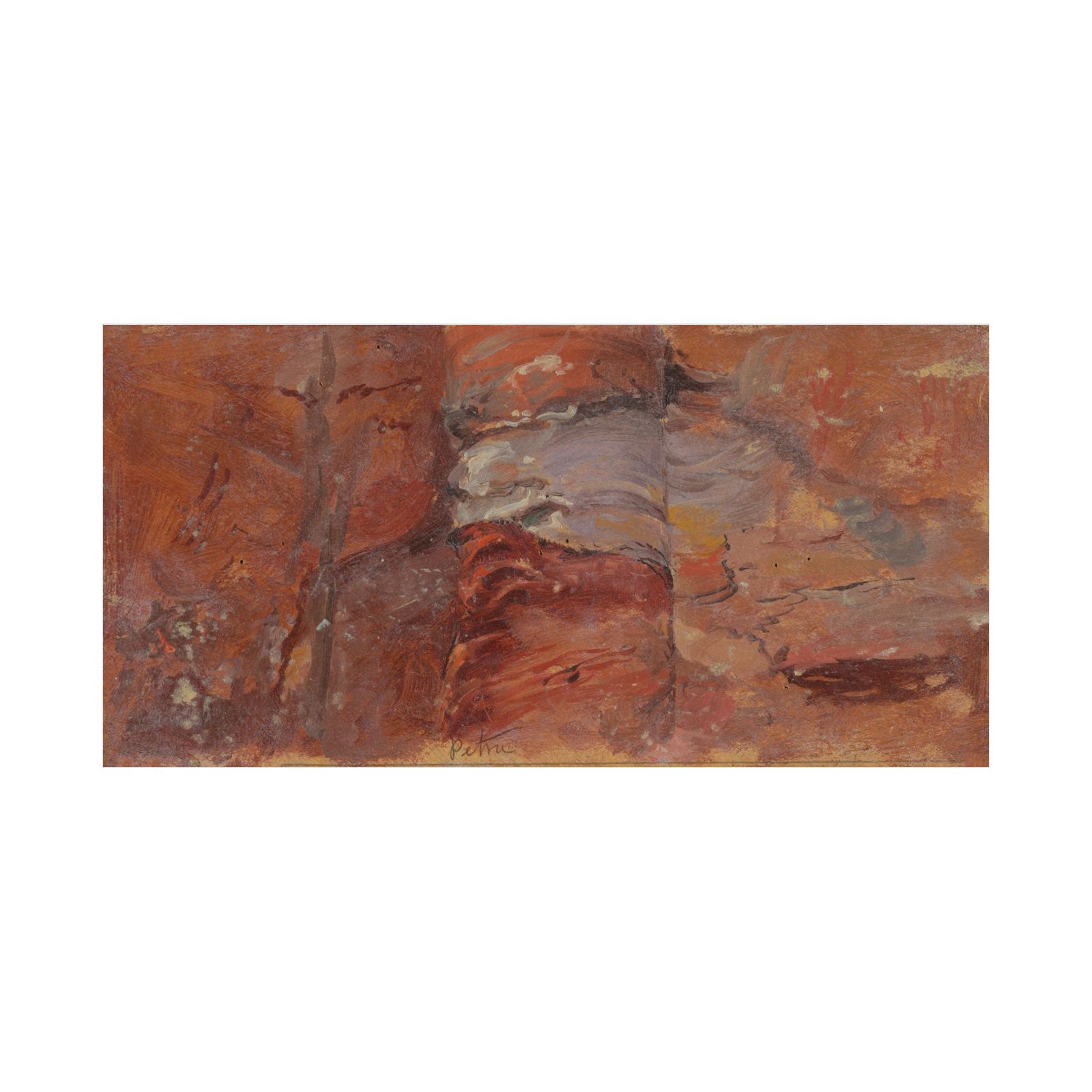 Umetnička slika ​Study of Rocks, Frederic Edwin Church na platnu - NS Canvas Shop