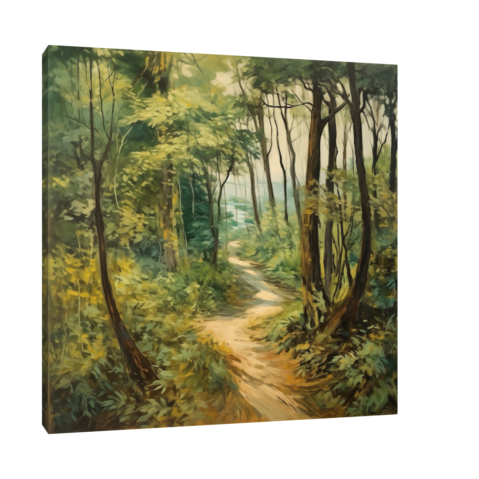Umetnička slika ​Šumski put na platnu - NS Canvas Shop