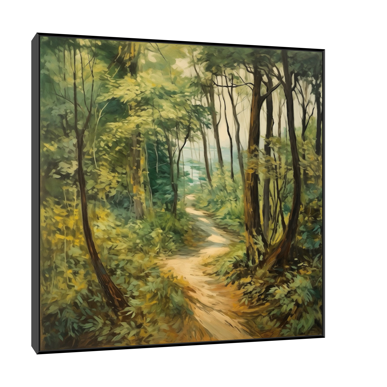 Umetnička slika ​Šumski put na platnu - NS Canvas Shop