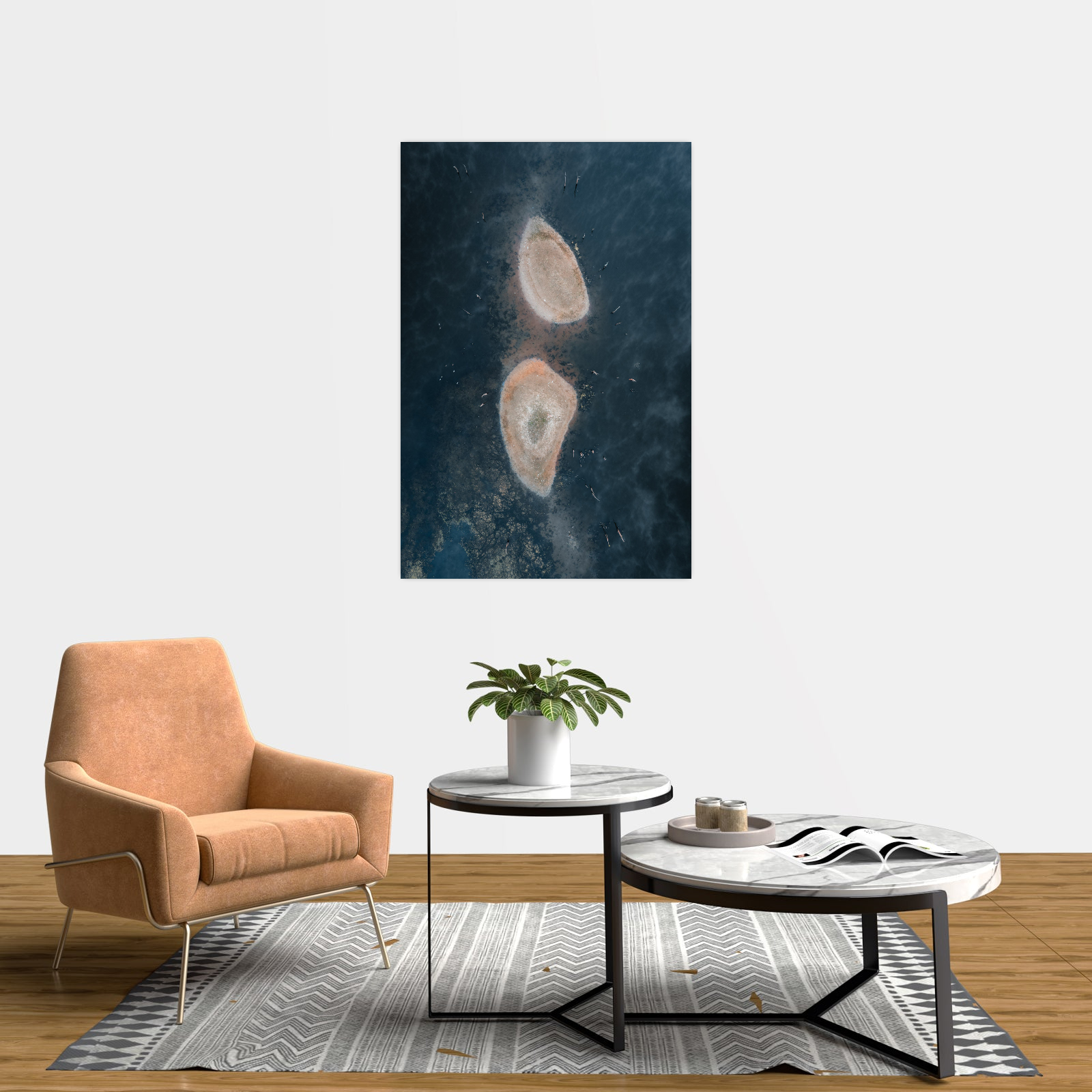 Umetnička slika ​Sunčane obale na platnu - NS Canvas Shop