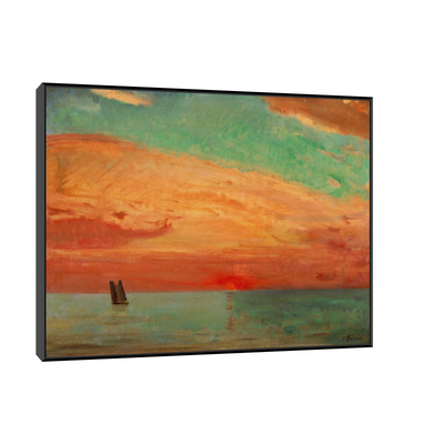 Umetnička slika ​Sunrise over the Eastern Sea, Fujishima Takeji na platnu - NS Canvas Shop