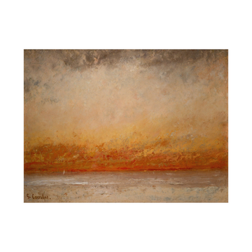 Umetnička slika ​Sunset Marine, Gustave Courbet na platnu - NS Canvas Shop