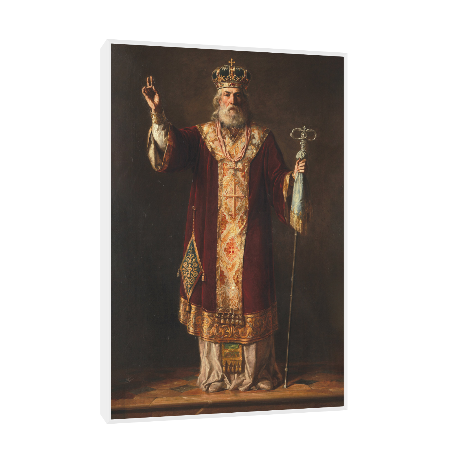 Umetnička slika ​Sveti Nikola, Uroš Predić na platnu - NS Canvas Shop