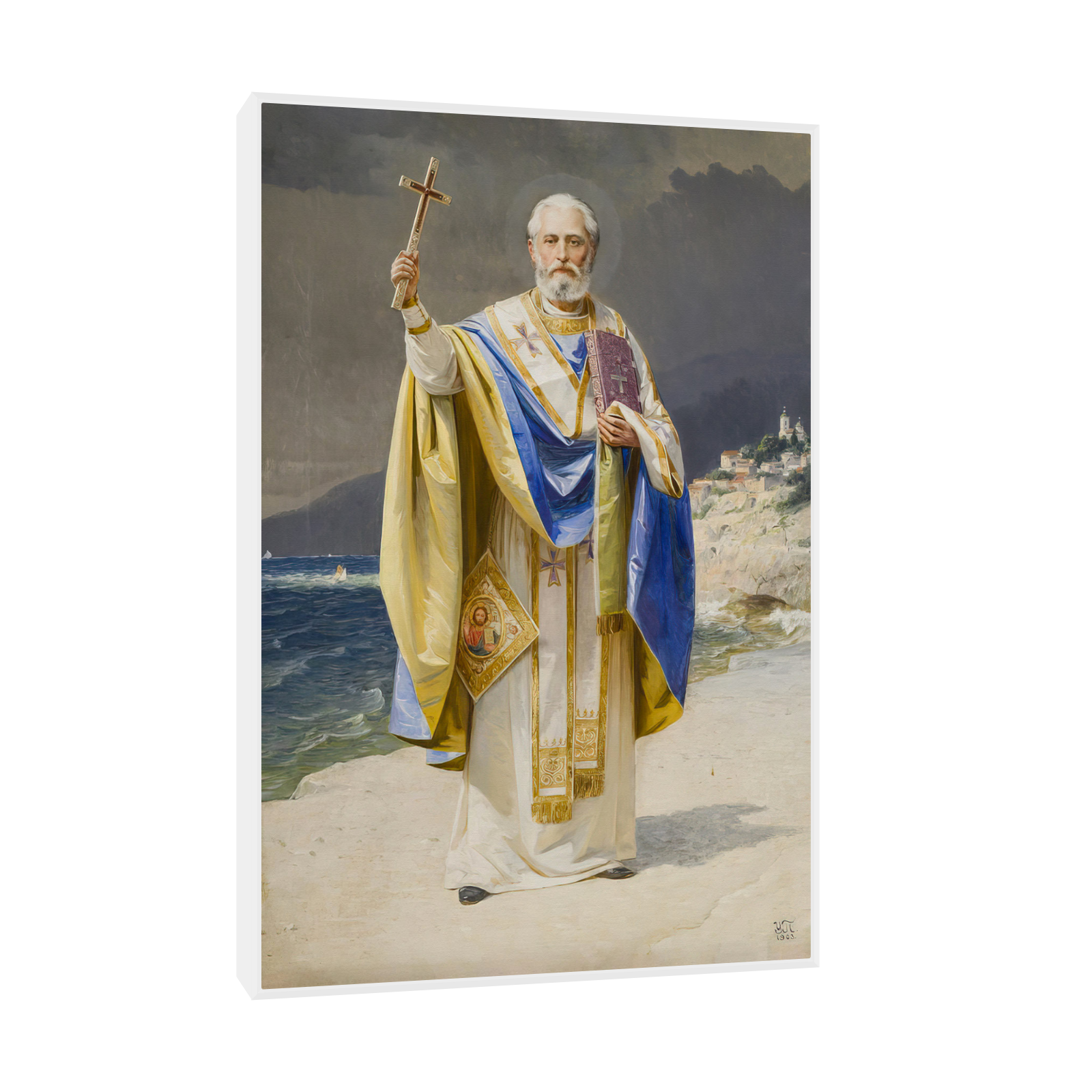 Umetnička slika ​Sveti Nikola, Uroš Predić na platnu - NS Canvas Shop