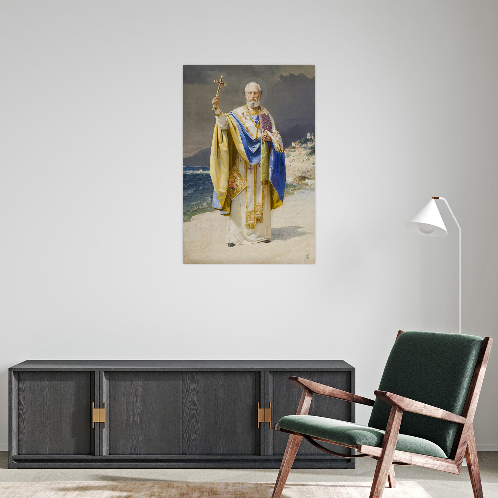 Umetnička slika ​Sveti Nikola, Uroš Predić na platnu - NS Canvas Shop